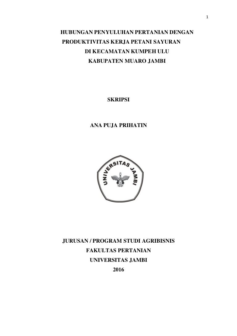Doc Contoh Proposal Penelitian Agribisnis Rahayu Octaviani Academia Edu