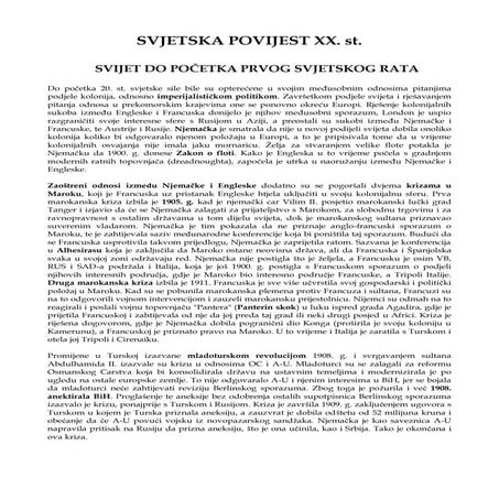 Skripta svjetska povijest xx stoljeca