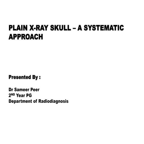 Plain X-ray SKULL
