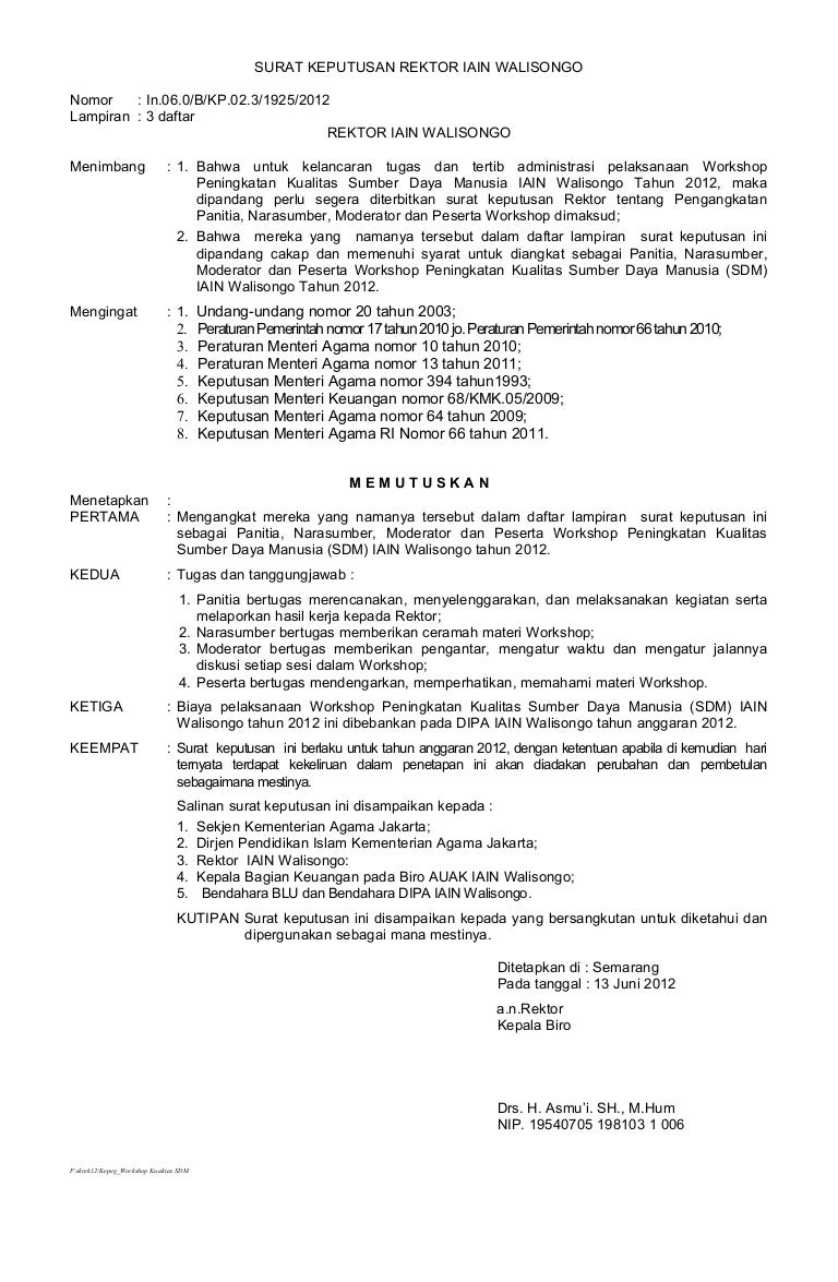 Contoh Sk Narasumber Dan Moderator Dunia Sosial