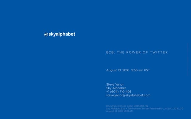 B2B Marketing and The Power of Twitter