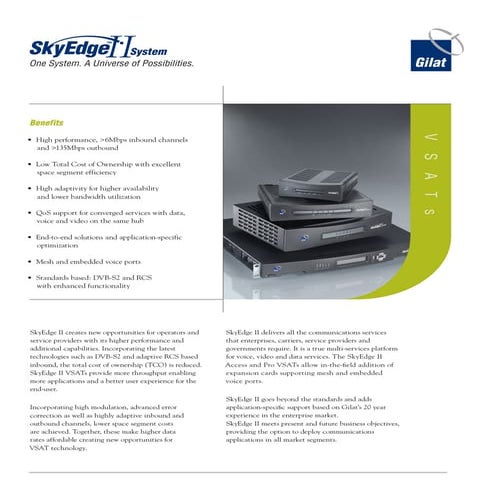 Sky edge ii system