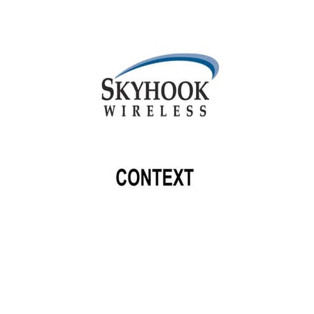 Context Introduction at Mobile 2.0 Europe