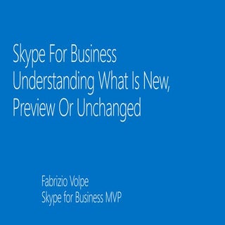 Skype for business understanding wh...