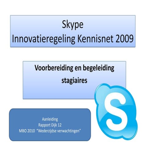 Skype project