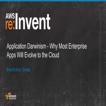 Application Darwinism - Why Most Enterprise Apps Will Evolve to the Cloud