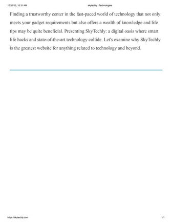 skytechly - Technologies.pdf