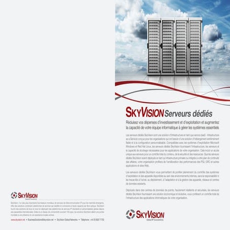 SkyVision Serveurs dédiés Brochure French