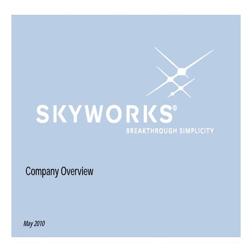 Skyworks Overview | PDF