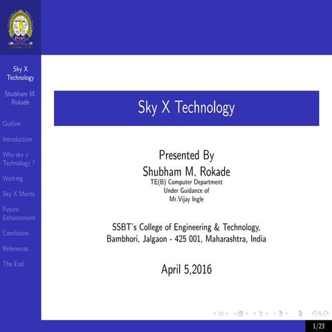 Sky X Tech Presentation