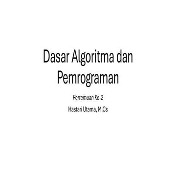 Dasar Algoritma dan Pemrograman Berbasis Python