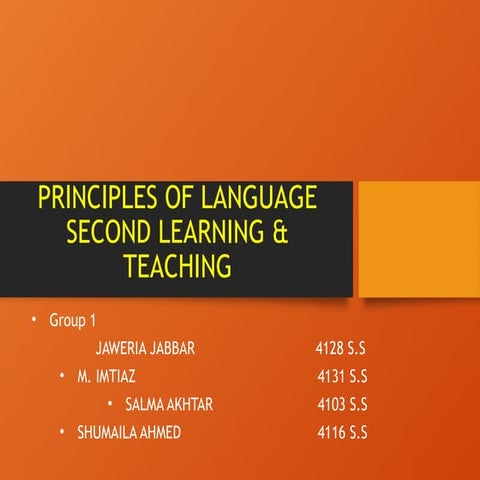PRINCIPLES OF LANGUAGE SECOND LEARNING & TEACHING.pptx