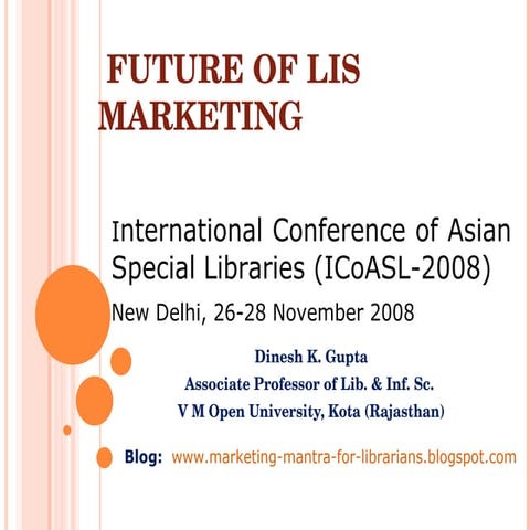 Future of Library and Information Services Marketing