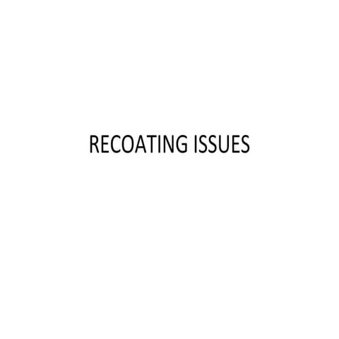 Sla recoating issues & fdm | PPT