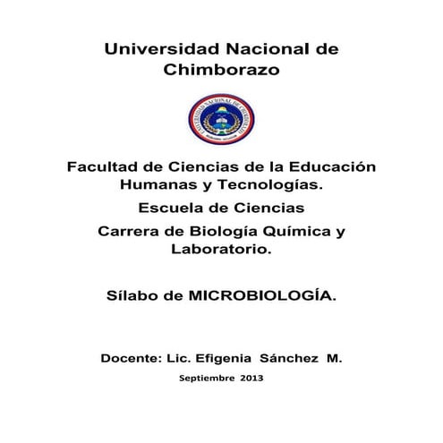 Sílabo de microbiología