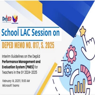SLAC-RPMS INTERIM GUIDELINES FOR THE DEPARTMENT OF EDUCATION PERFORMANCE MANAGEMENT AND EVALUATION SYSTEM FOR TEACHERS IN THE SCHOOL.pptx