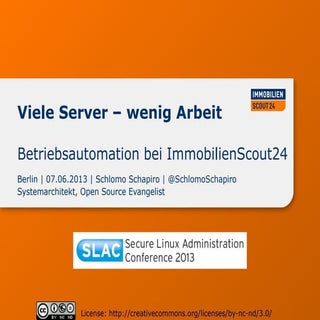 Viele Server - Wenig Arbeit: Betrie...