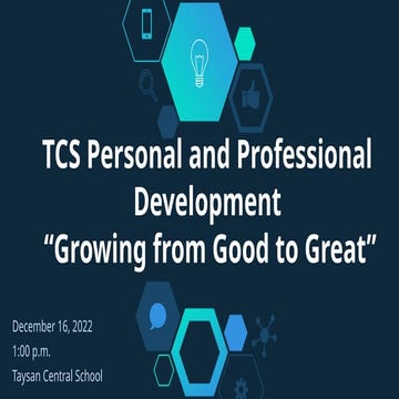 GAD Personal and Professional Development