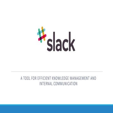 How to implement Slack