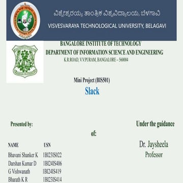 Slack Presentation online software team collaboration