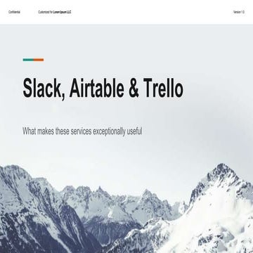 Slack, Airtable and Trello
