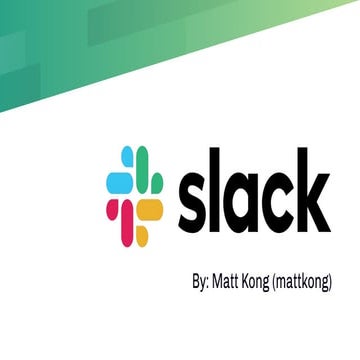 Slack presentation