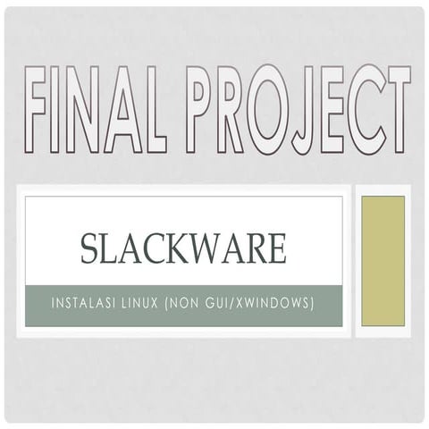 Cara Instal Slackware