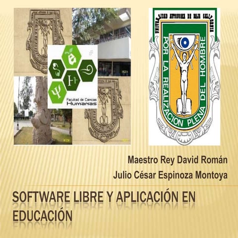 Software Libre y Aplicación en Educación