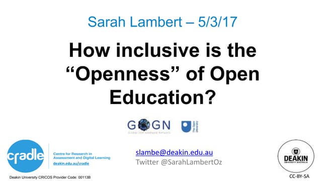 How inclusive is the “Openness” of ...