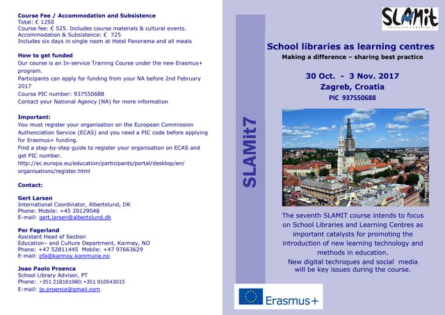 Slamit7: An ERASMUS+ Course  
