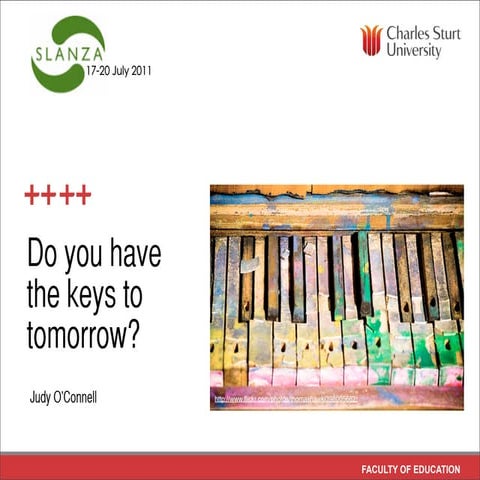 Do you have the keys to tomorrow?