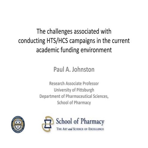 SLAS Screen Design and Assay Technology SIG: SLAS2013 Presentation