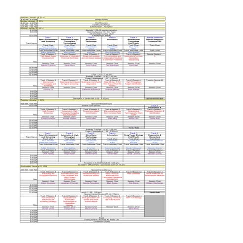Tentative program | XLS