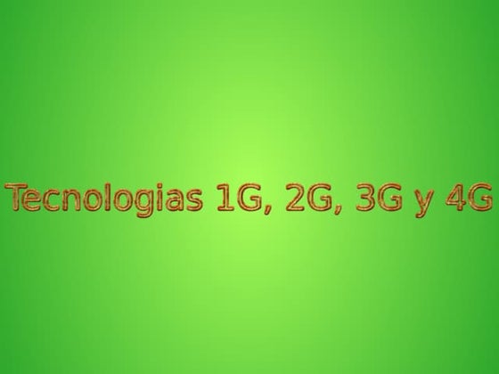 Generation of 1G to 5G | PPTX