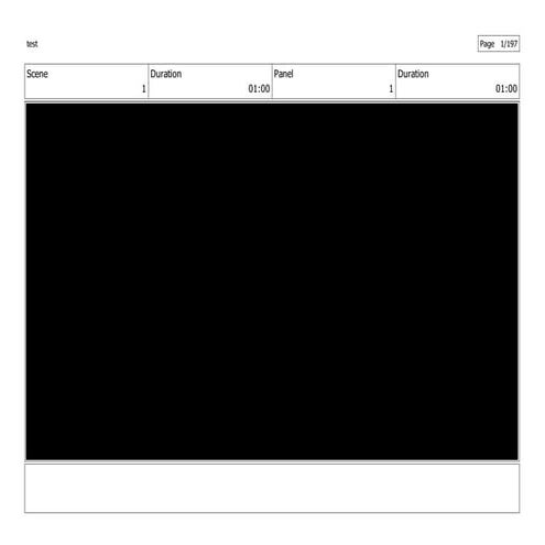 Slasher Short Film Storyboards Pass #1