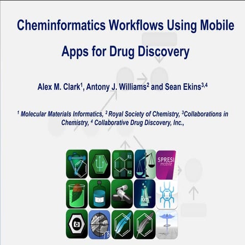 Cheminformatics Workflows Using Mobile Apps for Drug Discovery