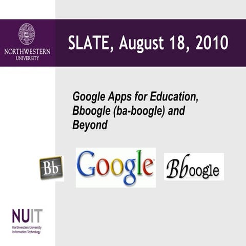 Google Apps for Education: Bboogle (ba-boogle) and Beyond 