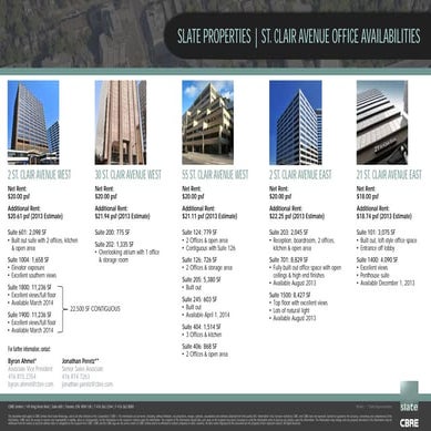 Slate properties   l  st. clair avenue flyer