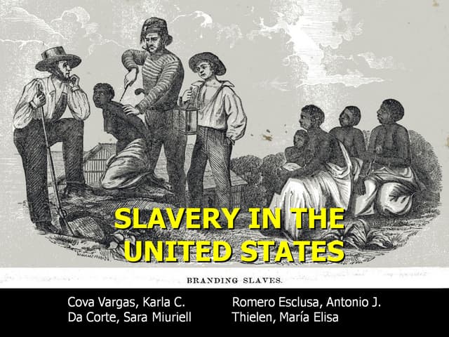 Slavery in the united states