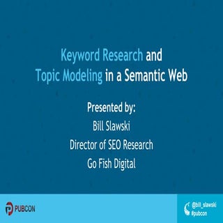 Keyword Research and Topic Modeling...