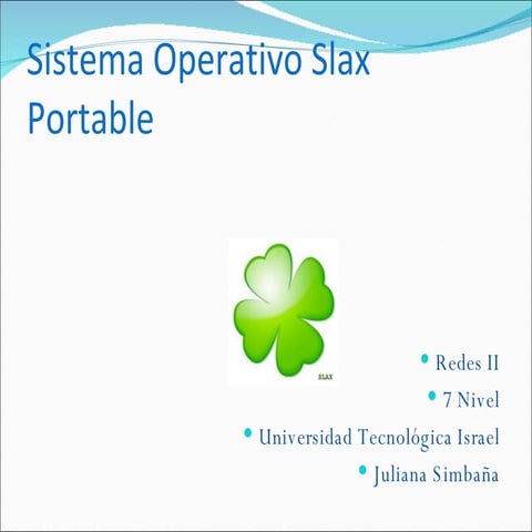 Sistema Operativo Slax Pendrive