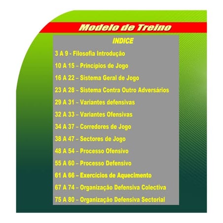 Sl Benfica modelo de jogo para a formação