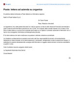 Lettera per Cessione Ramo di Azienda