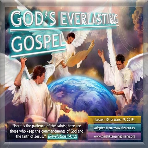 Sabbath school lesson 10, 1st quarter 2019