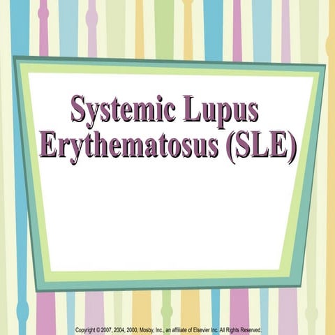 Systemic Lupus Eritematosus | PPT