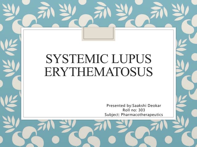 Lupus Final Presentation | PPT
