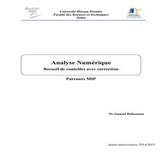 Sélection de contrôles avec correction