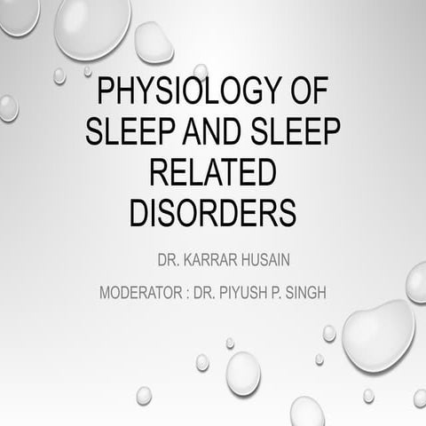 Sleep disorders and psychiatry