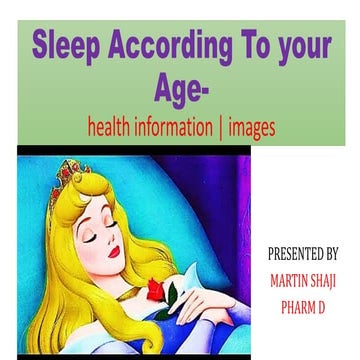 Sleep According To your  Age-health information | images 