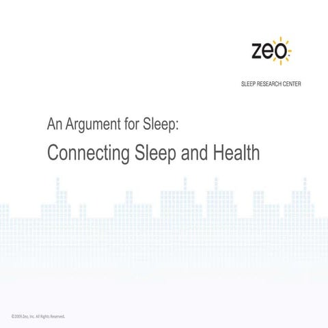 Sleep and Health